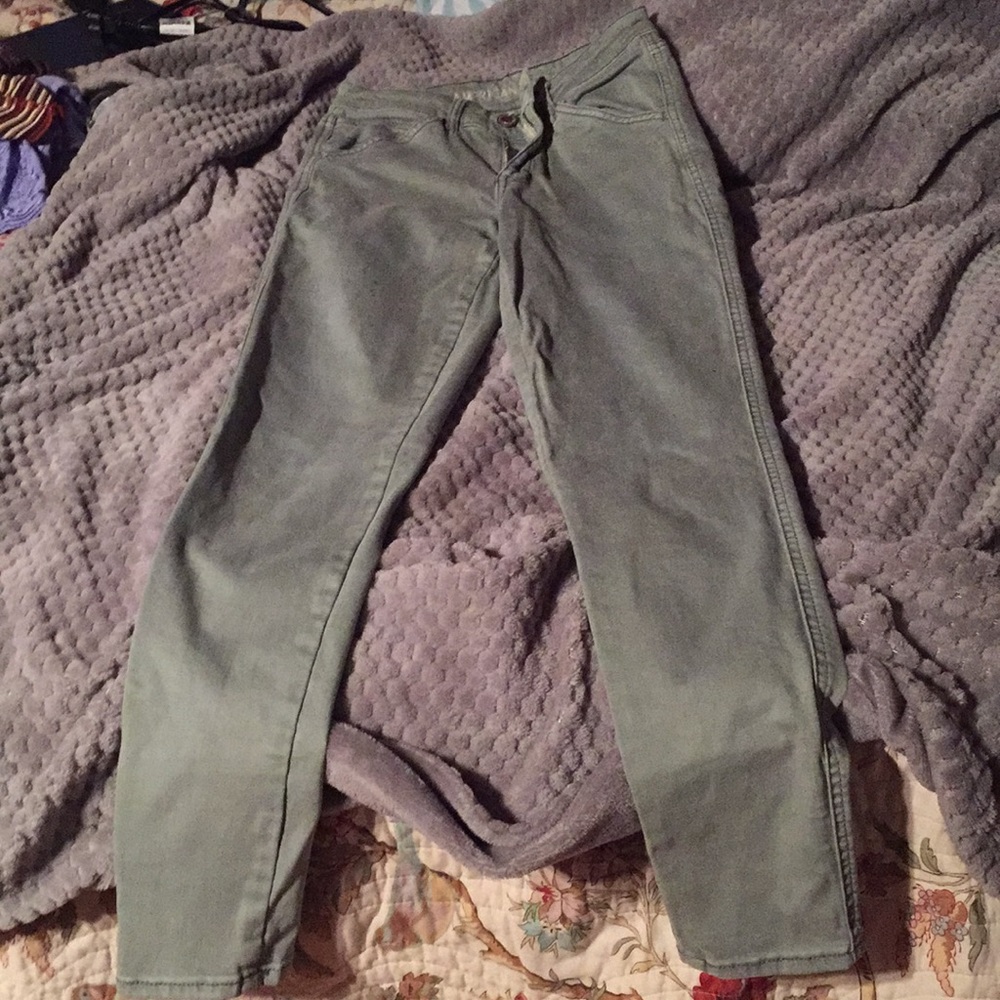 AE jeans -army green worn twice